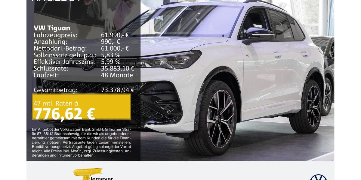 VW Tiguan 9.990 km 60.220 &euro; Herne 44653