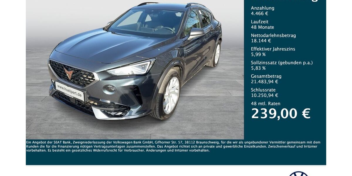 Cupra Formentor 30.977 km 22.610 &euro; Dortmund 44379