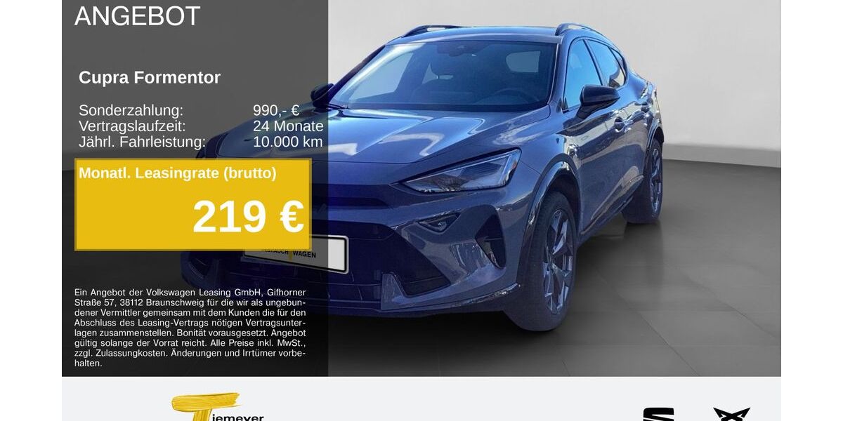 Cupra Formentor 22.906 km 33.190 &euro; Gelsenkirchen OT Beckhausen 45899