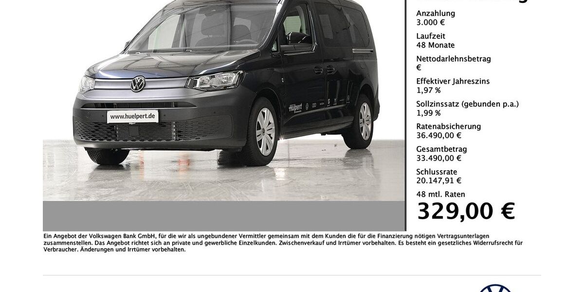 VW Caddy Maxi 1.990 km 36.490 &euro; Dortmund 44379