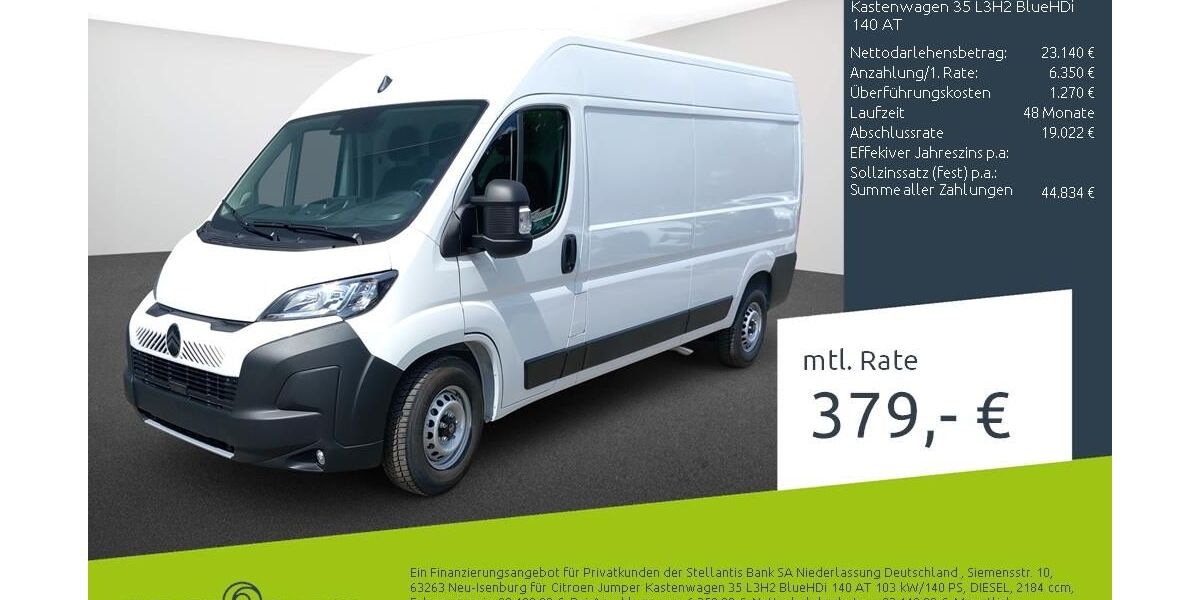 Citroen Jumper 19.800 km 27.970 &euro; Dortmund 44263