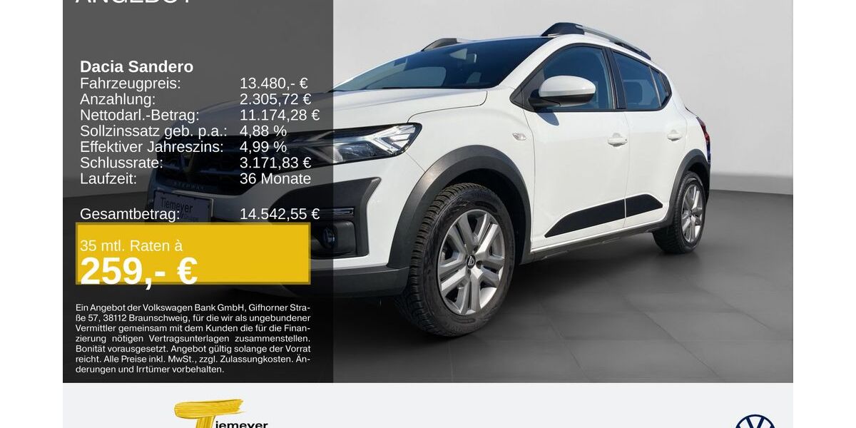 Dacia Sandero 54.510 km 13.480 &euro; Bochum 44892