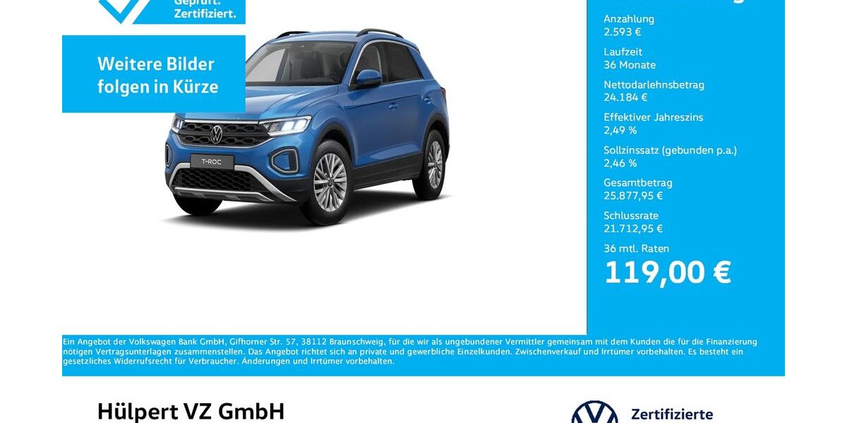 VW T-Roc 4.733 km 26.544 &euro; Dortmund 44141