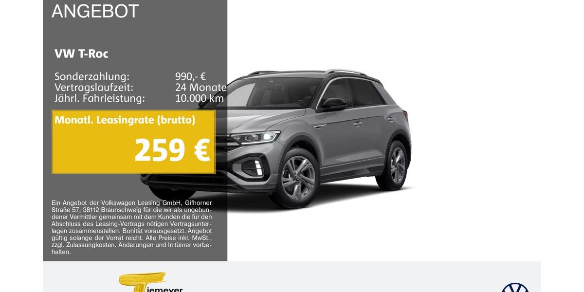 VW T-Roc 21.929 km 29.290 &euro; Bochum 44892