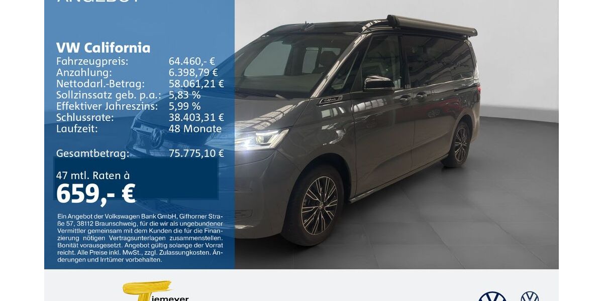VW T7 California 9.750 km 64.460 &euro; Gelsenkirchen 45888