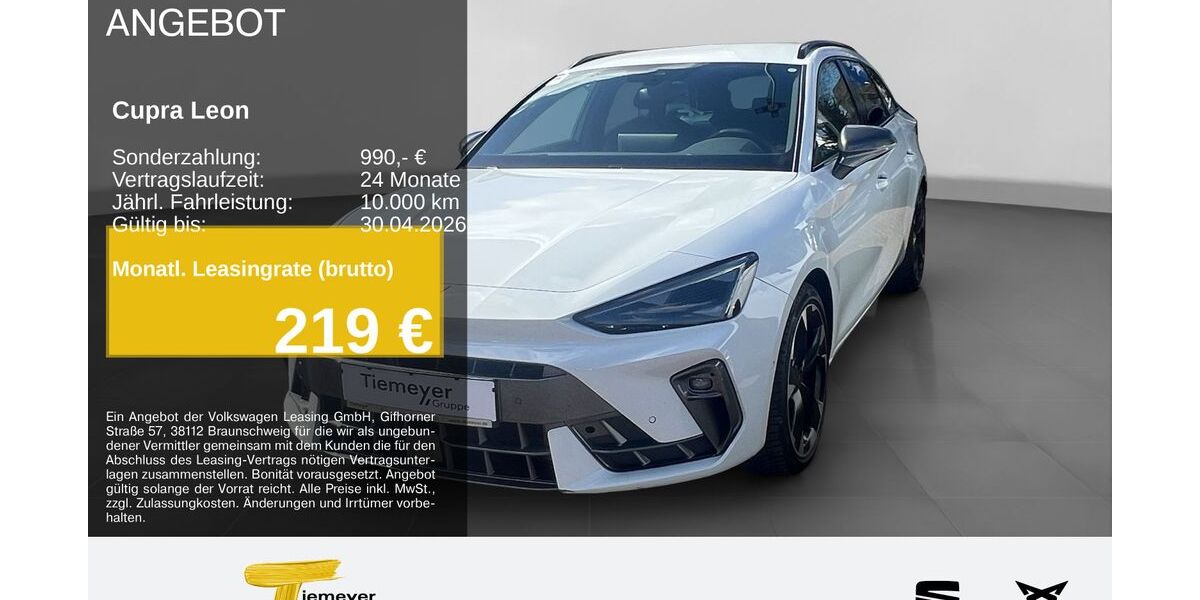 Cupra Leon 16.124 km 32.230 &euro; Recklinghausen 45663