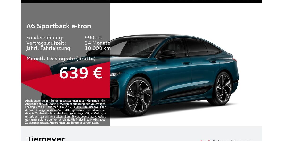 Audi A6 e-tron 19.765 km 72.420 &euro; Dorsten 46284