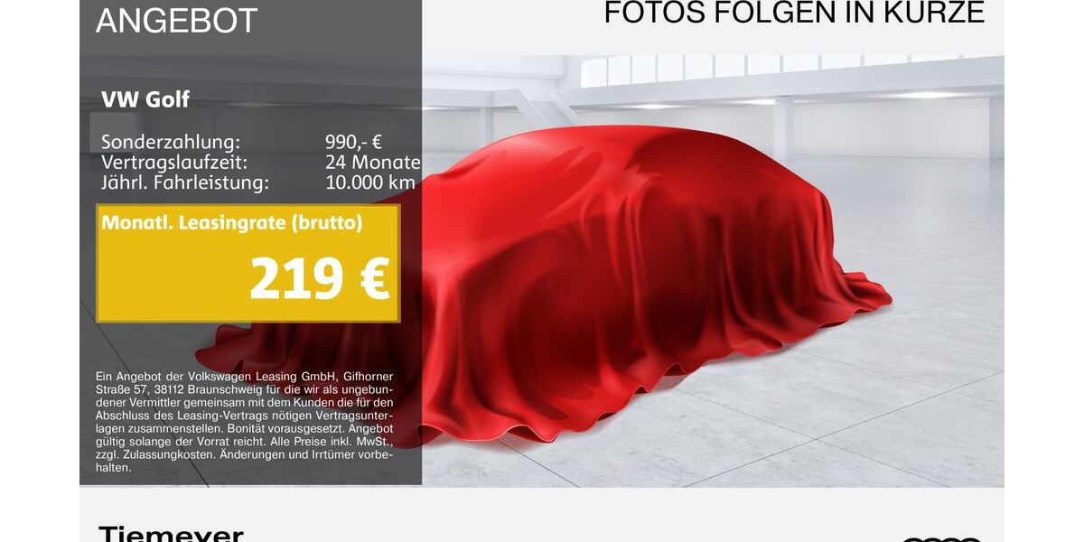 VW Golf 15.386 km 28.590 &euro; Bochum 44809