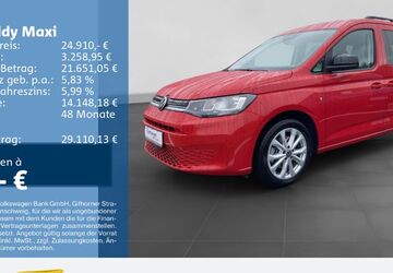 VW Caddy Maxi 55.204 km 25.880 &euro; Bochum 44892