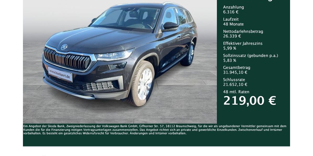 Skoda Kodiaq 48.019 km 32.468 &euro; Dortmund 44309