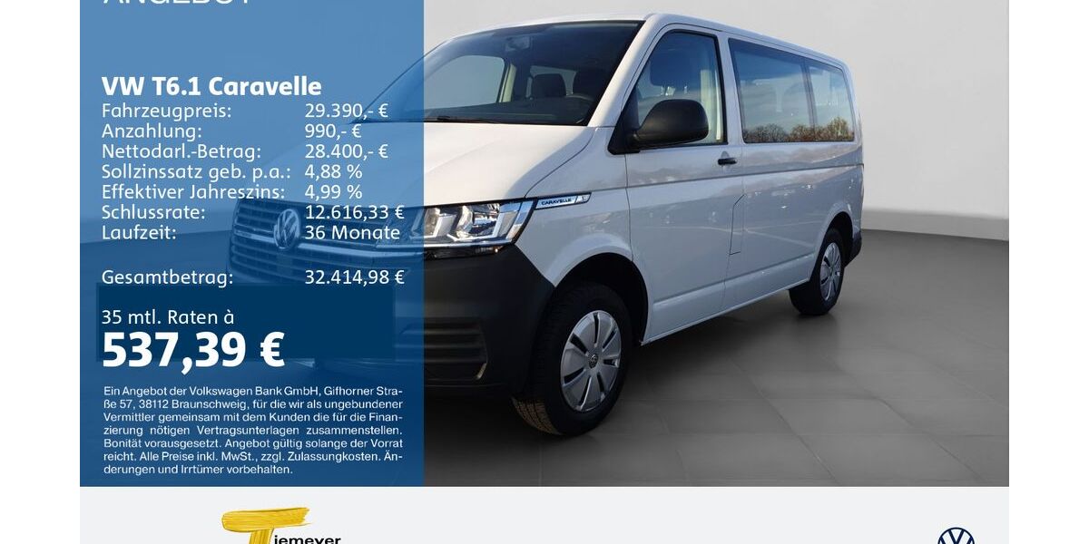 VW T6 Caravelle 76.376 km 25.810 &euro; Bochum 44892