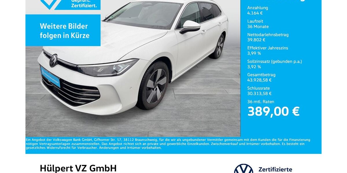 VW Passat Variant 8.039 km 43.888 &euro; Dortmund 44141