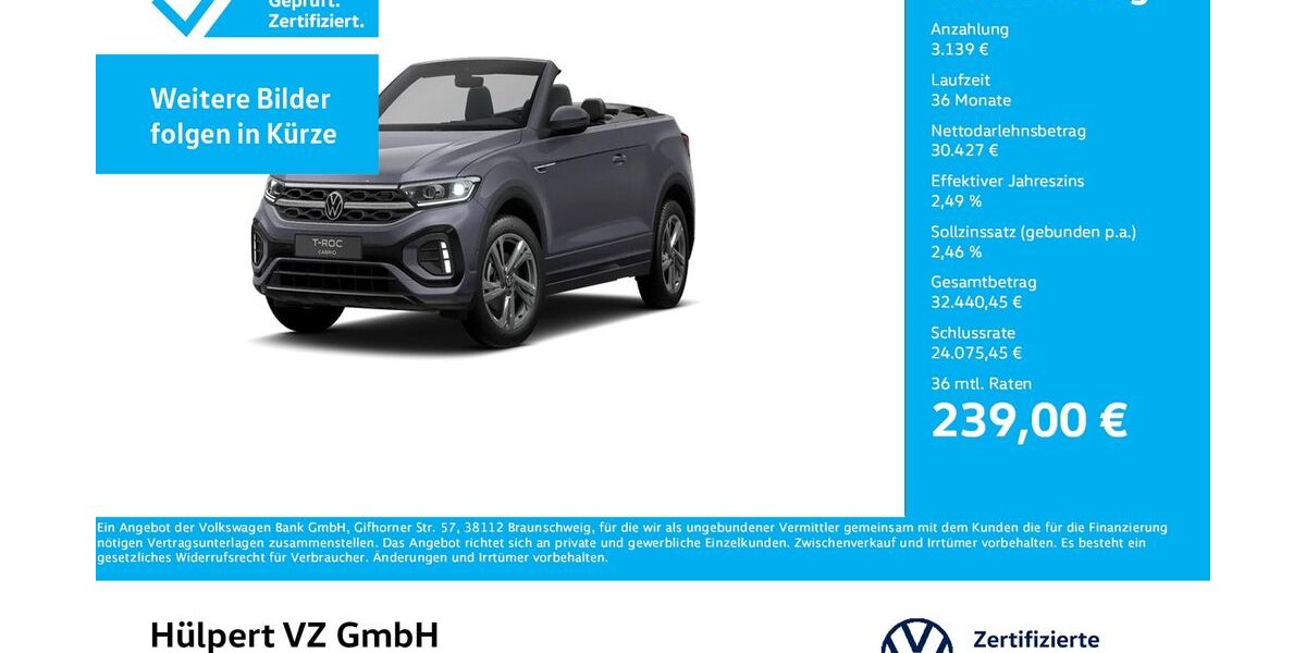 VW T-Roc 17.611 km 32.555 &euro; Dortmund 44141