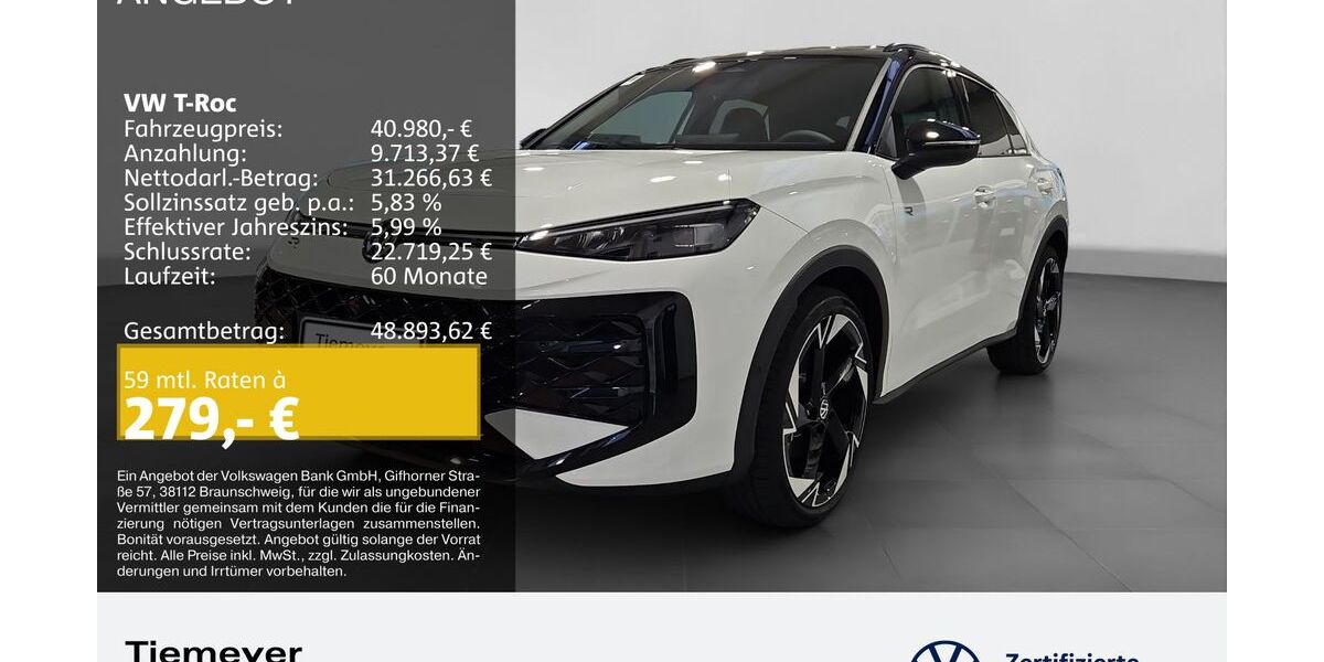 VW T-Roc 1.999 km 40.980 &euro; Bochum 44892