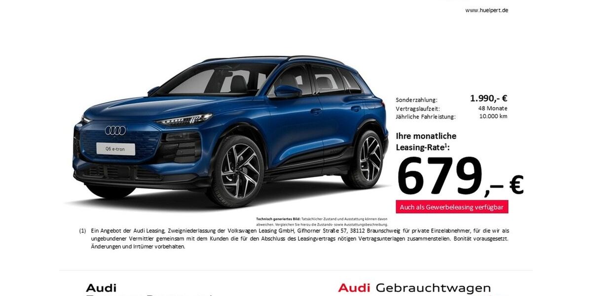 Audi Q6 e-tron 14.717 km 66.788 &euro; Dortmund 44143