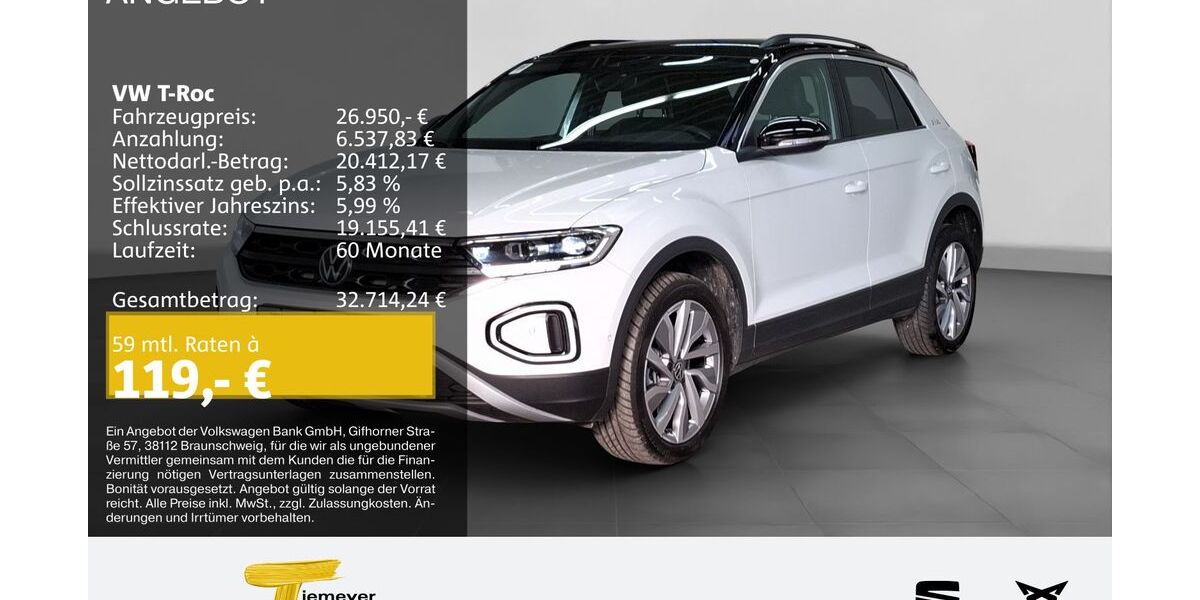 VW T-Roc 12.014 km 26.950 &euro; Bochum 44809