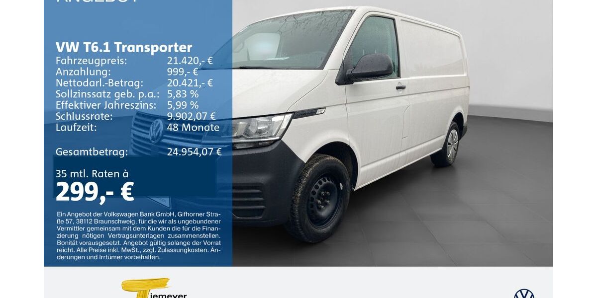 VW T6 Transporter 90.669 km 19.320 &euro; Bochum 44892
