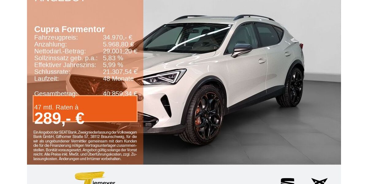 Cupra Formentor 56.254 km 34.970 &euro; Bochum 44809