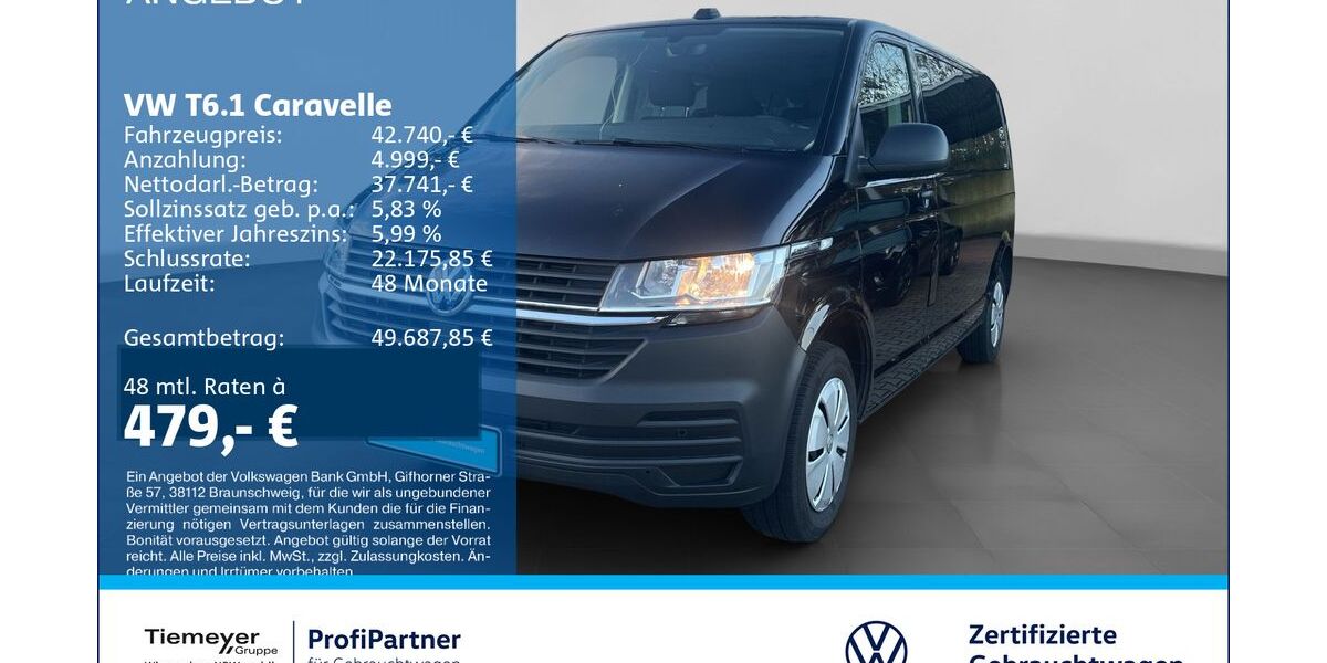 VW T6 Caravelle 60.279 km 41.650 &euro; Recklinghausen 45663