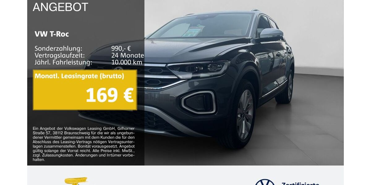 VW T-Roc 6.380 km 26.060 &euro; Marl 45770