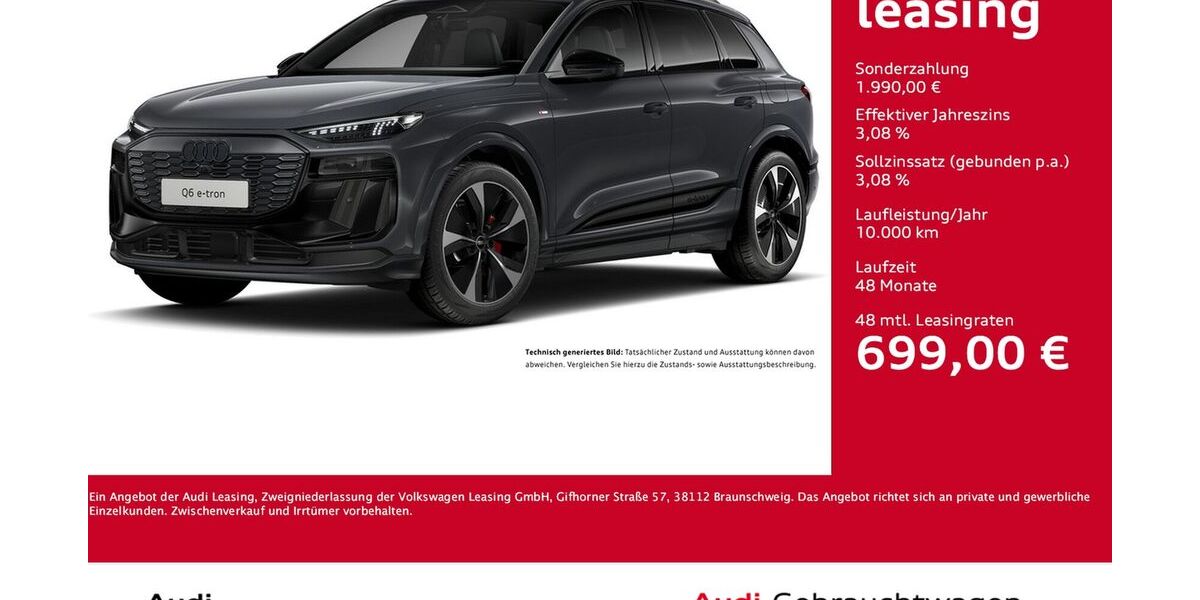 Audi Q6 e-tron 12.225 km 66.788 &euro; Dortmund 44143