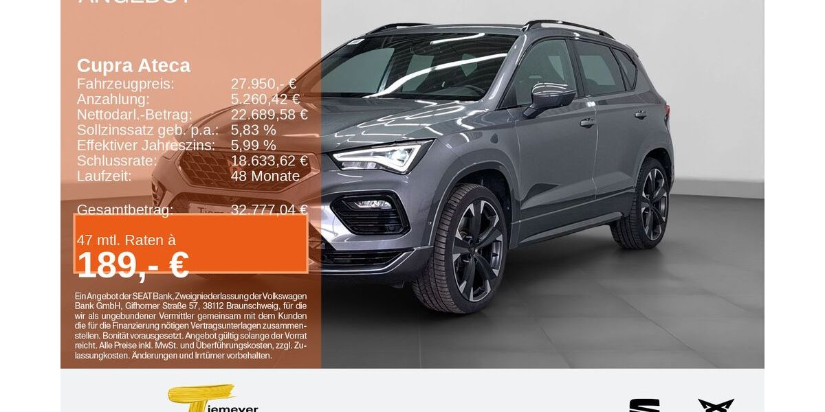 Cupra Ateca 43.928 km 27.950 &euro; Bochum 44809