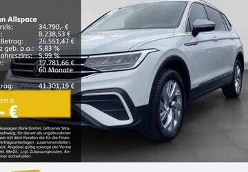 VW Tiguan Allspace 39.887 km 34.790 &euro; Bochum 44892