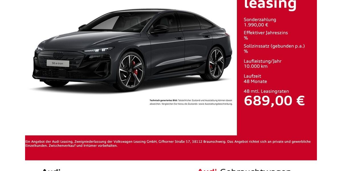 Audi S6 e-tron 2.234 km 82.445 &euro; Dortmund 44143