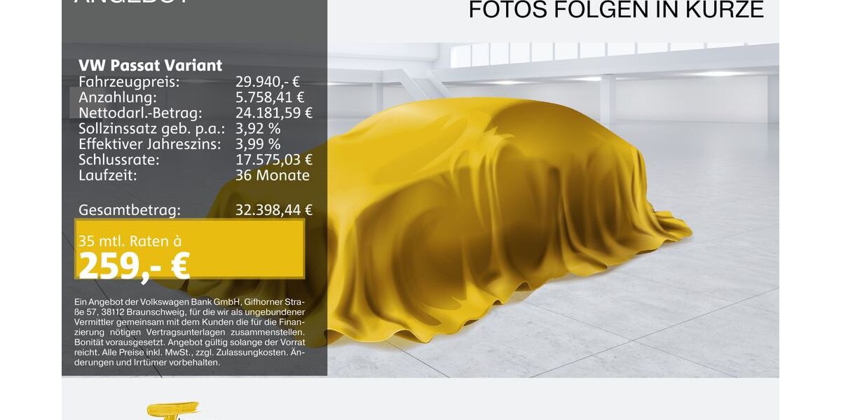 VW Passat Variant 66.430 km 29.940 &euro; Bochum 44892