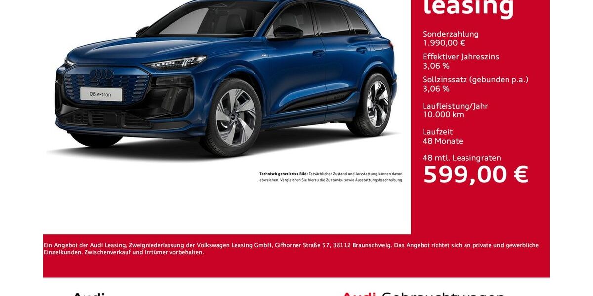 Audi Q6 e-tron 7.663 km 66.998 &euro; Dortmund 44143