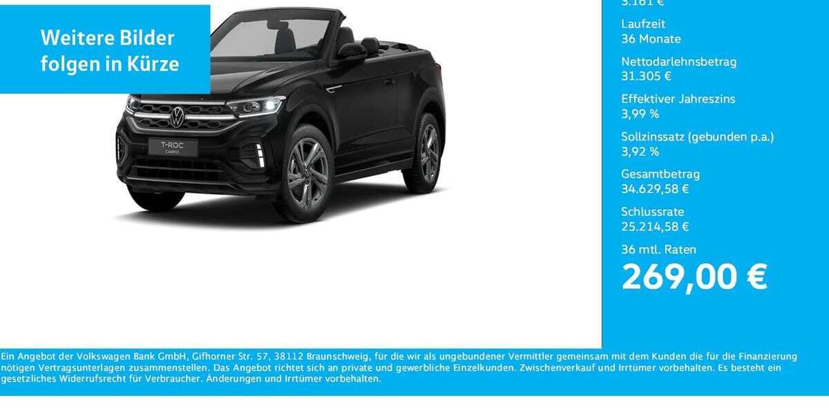 VW T-Roc 6.294 km 34.466 &euro; Dortmund 44141