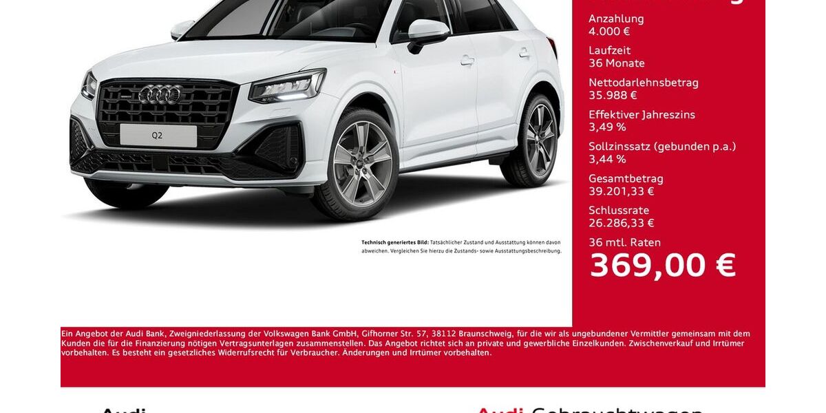 Audi Q2 4.652 km 39.688 &euro; Dortmund 44143