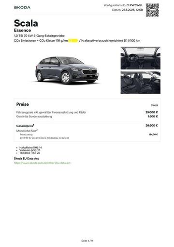 Gebrauchte Skoda Scala