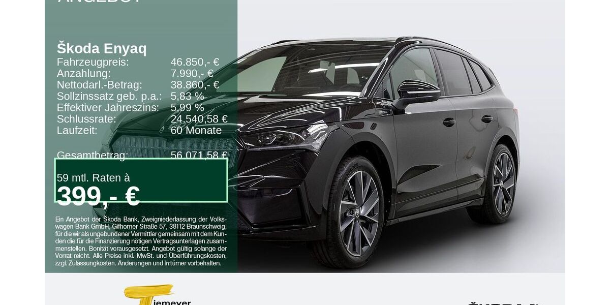 Skoda Enyaq 18.499 km 44.980 &euro; Bochum 44809