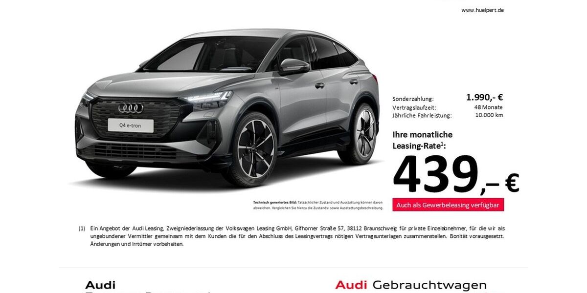 Audi Q4 e-tron 6.152 km 48.811 &euro; Dortmund 44143