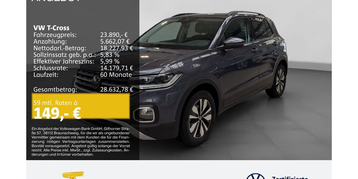VW T-Cross 34.643 km 23.890 &euro; Gelsenkirchen 45888