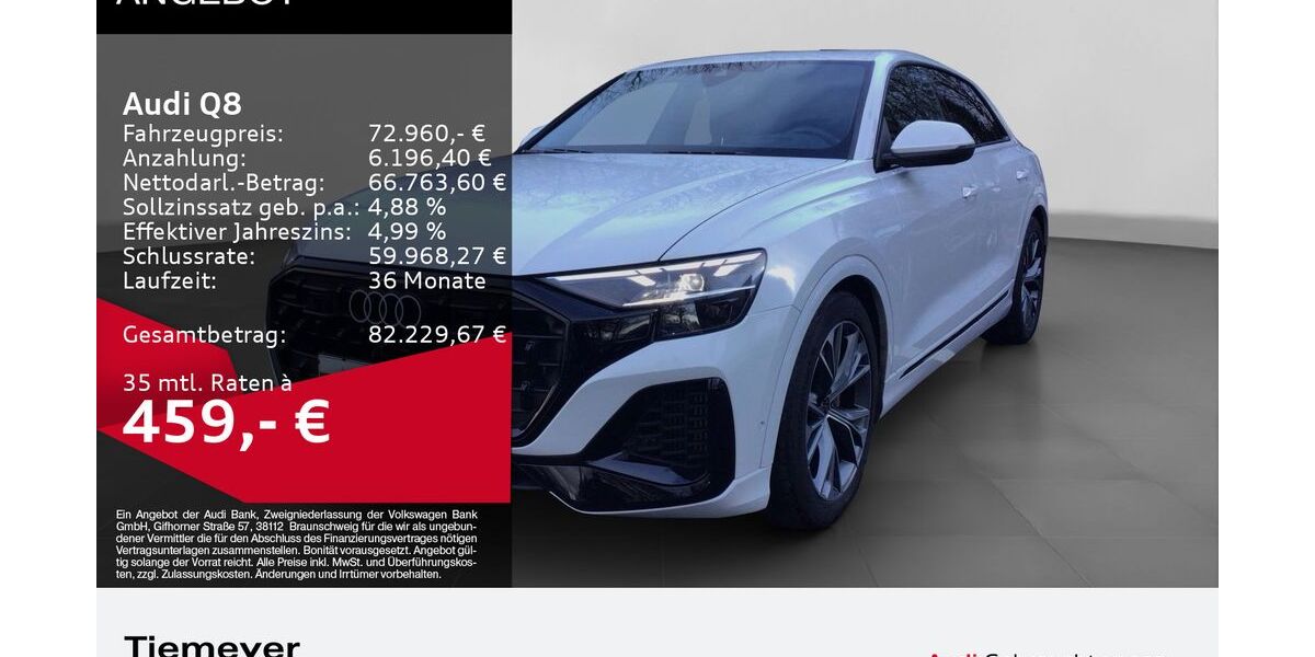 Audi Q8 26.023 km 73.440 &euro; Gelsenkirchen 45894